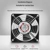 5Pcs 60Mm 80Mm 92Mm 120Mm 150Mm Fan Grill Cooling Fan Grill Metal Iron Nets For Axial Cooling Fans Computer Fan Accessories