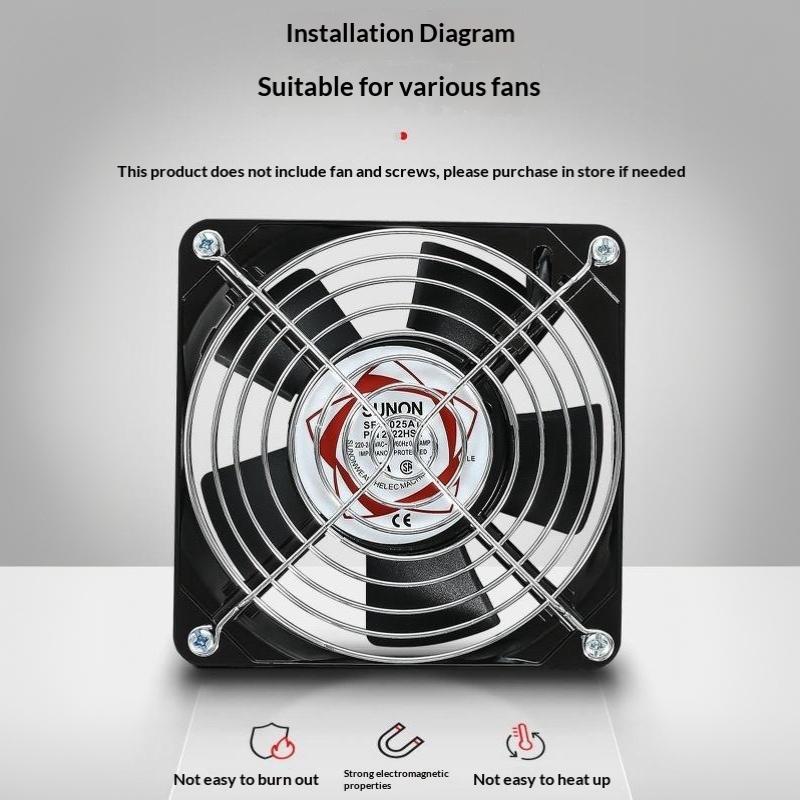 5Pcs 60Mm 80Mm 92Mm 120Mm 150Mm Fan Grill Cooling Fan Grill Metal Iron Nets For Axial Cooling Fans Computer Fan Accessories
