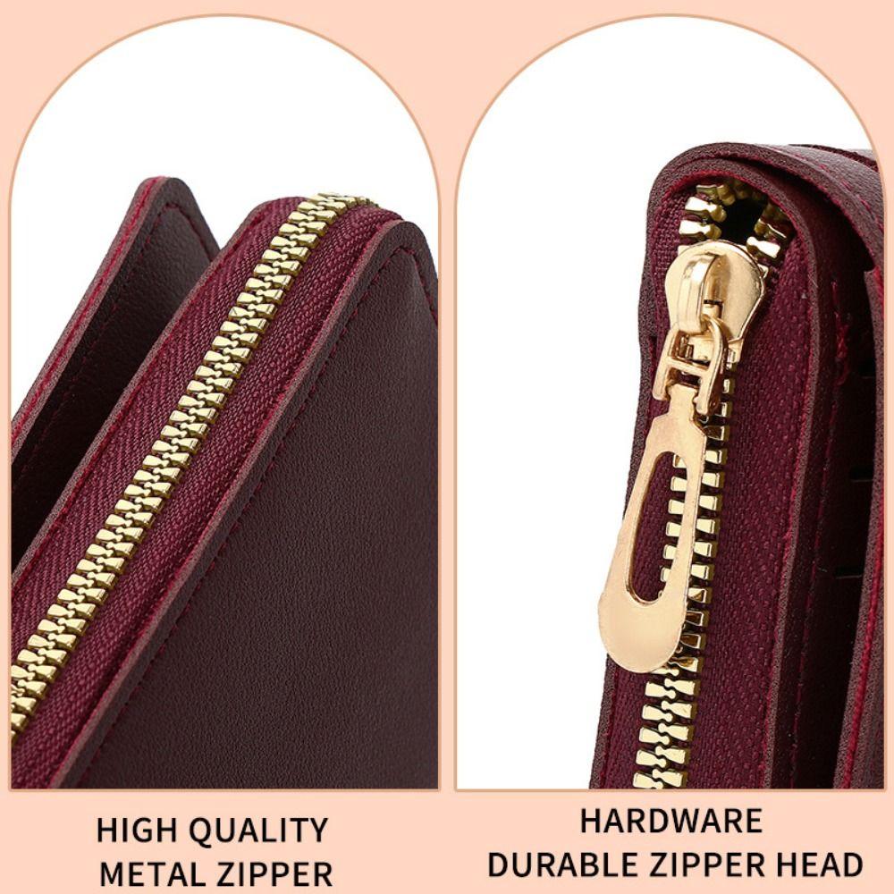 New PU Leather Women Long Wallet Hasp Design Large Capacity Slim Small Wallet Tassels Coin Purse Women Girls