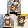 Plush Bear Backpack For Girls With Zipper Closure And Daypack Style