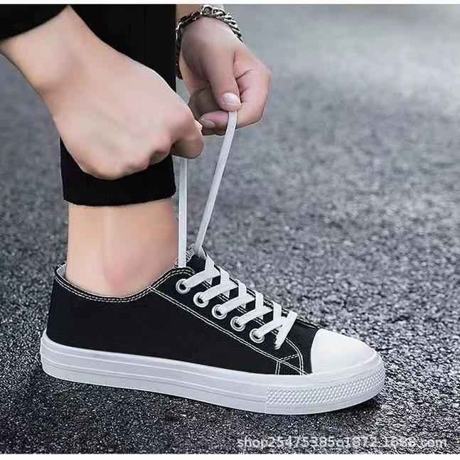 Paar Leinenschuhe klassischer Trend vielseitige Studenten Freizeitschuhe bequem atmungsaktiv verschleißfest Stoffschuhe