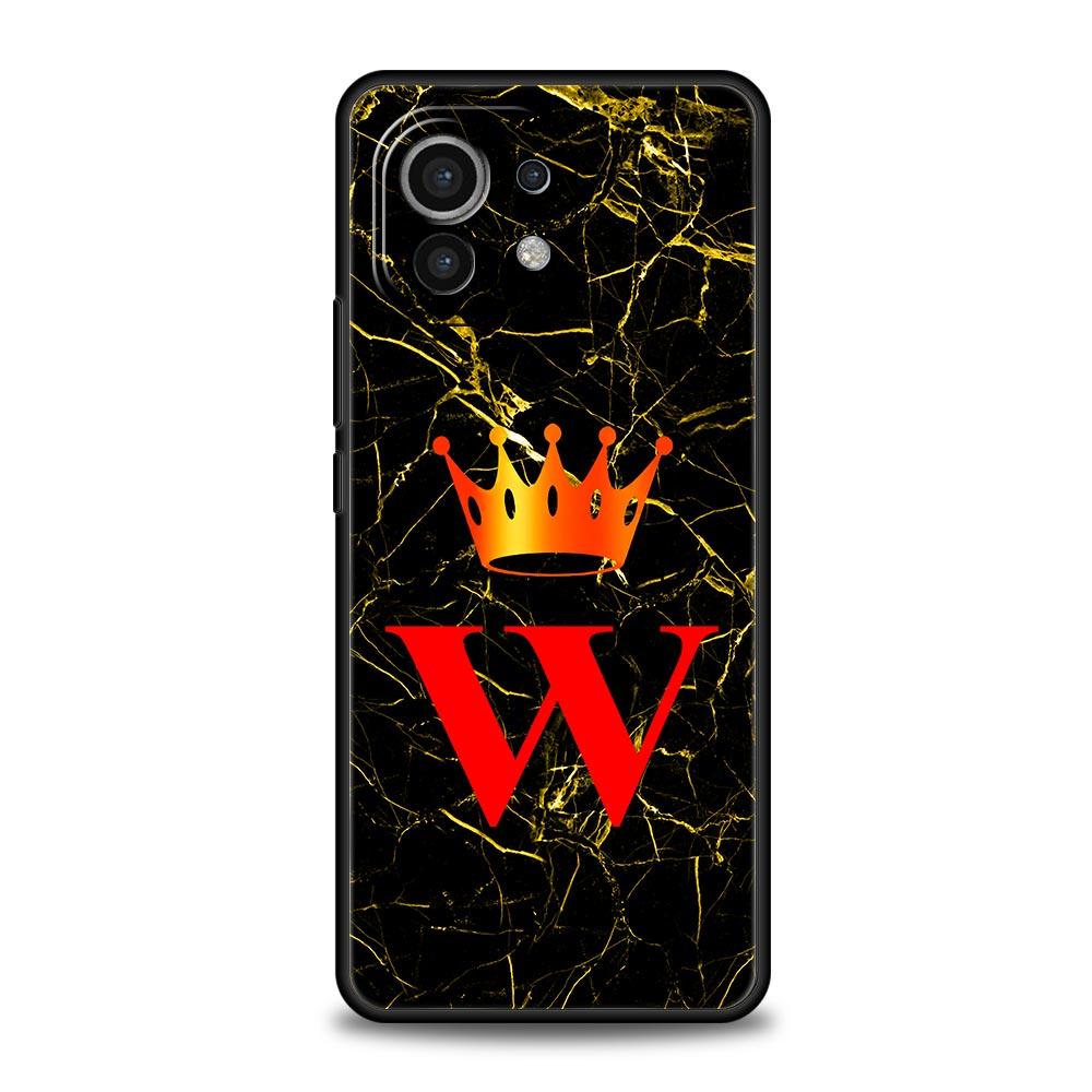 Marble Letter Phone Case Cover for Xiaomi Mi 17 15 14 13 12 11 Ultra 15T 14T 13T 12T 11T Pro Lite 5G Soft TPU Shell Fundas Capas