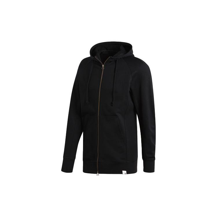 adidas originals hooded Zipper Sports Jacket Black Men s BQ3092 XS
