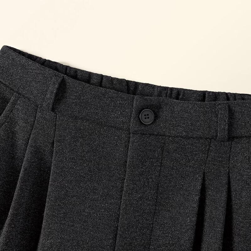 Women's High-Waist Pleated Wide-Leg Cropped Pants