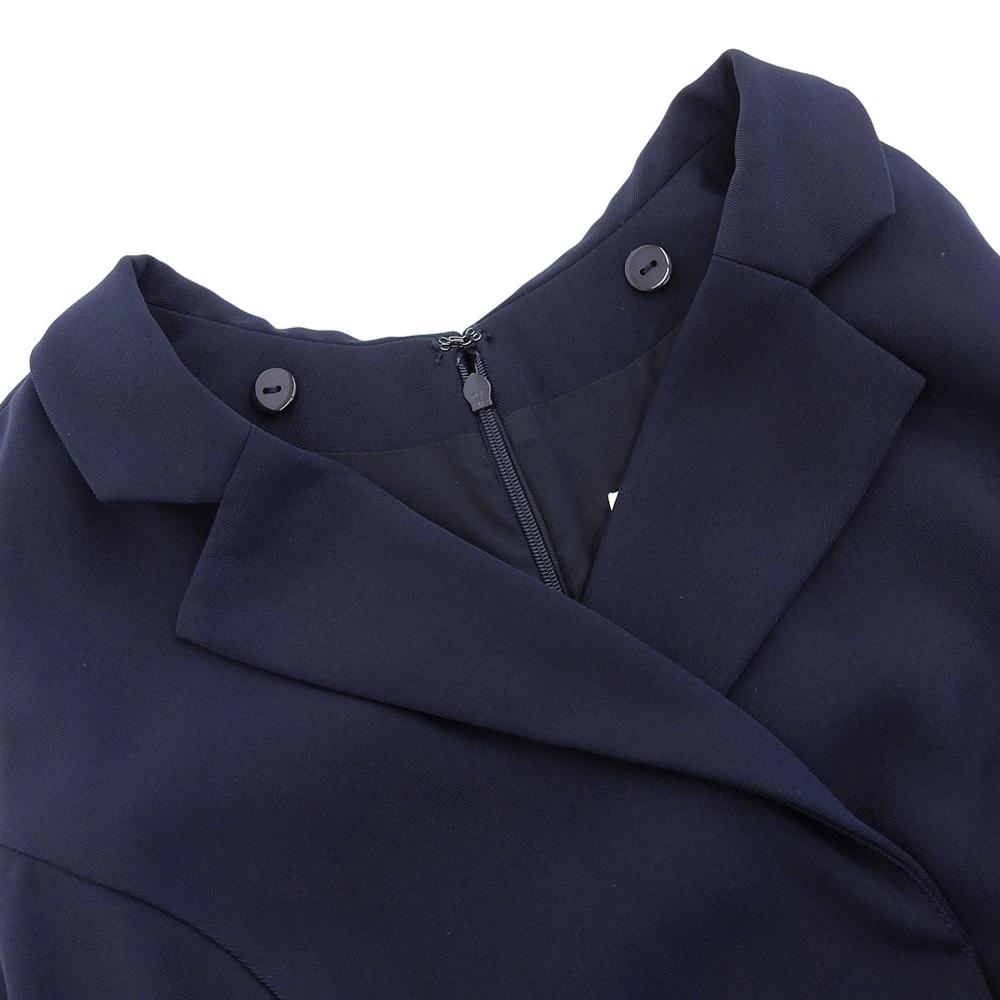 Her Lip To Excellent Condition Louvre Ribbon Jumpsuit, Women's, Navy, Size S Dress S NavyUsed