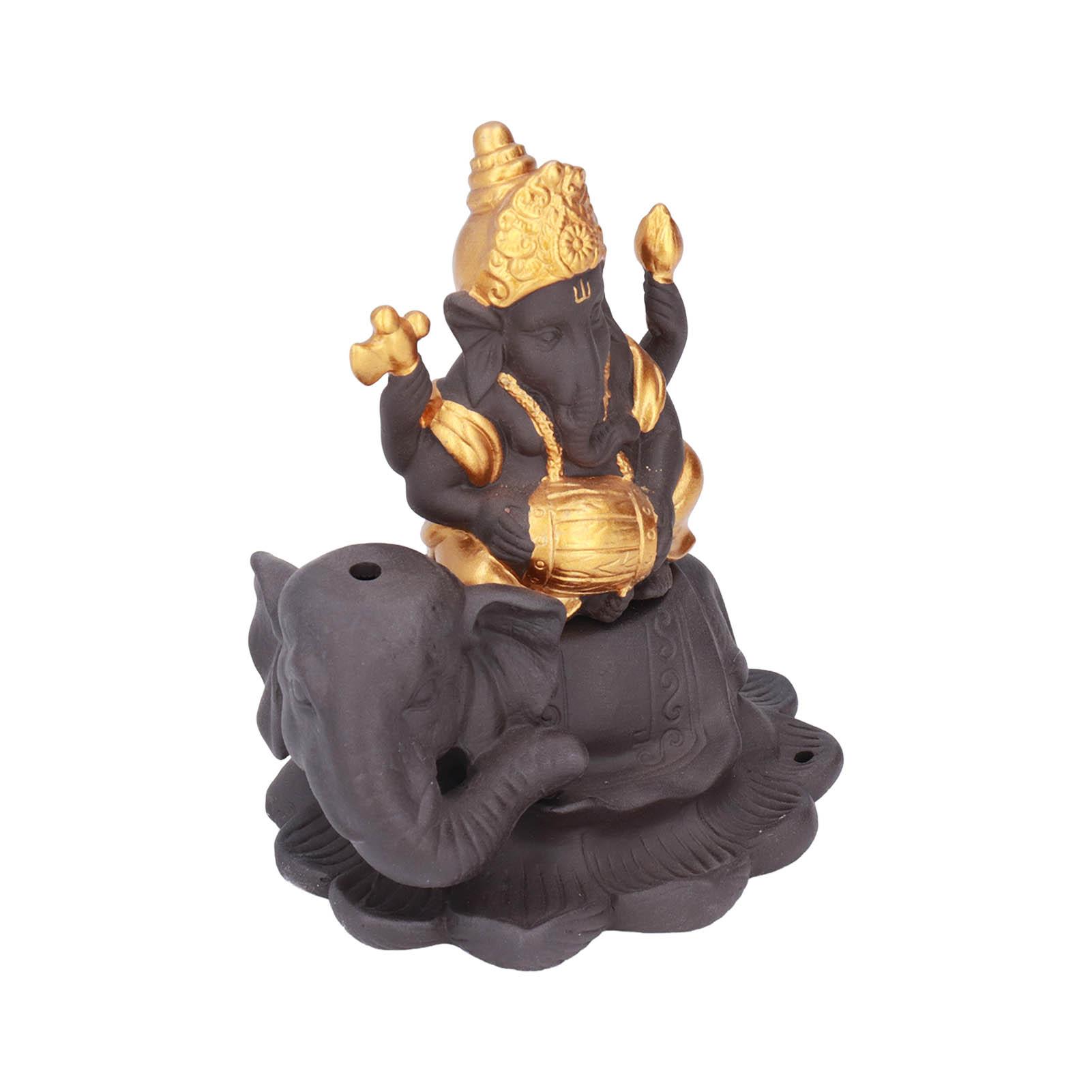 

Incense Holder Elephant Shape Exquisite Beautiful Widely Used Easy Clean Home Decoration