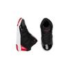 Jordan Max Aura Slip Resistant Cushioning Abrasion Resistant Mid top Children's Basketball Shoes Black Red AQ9216-006