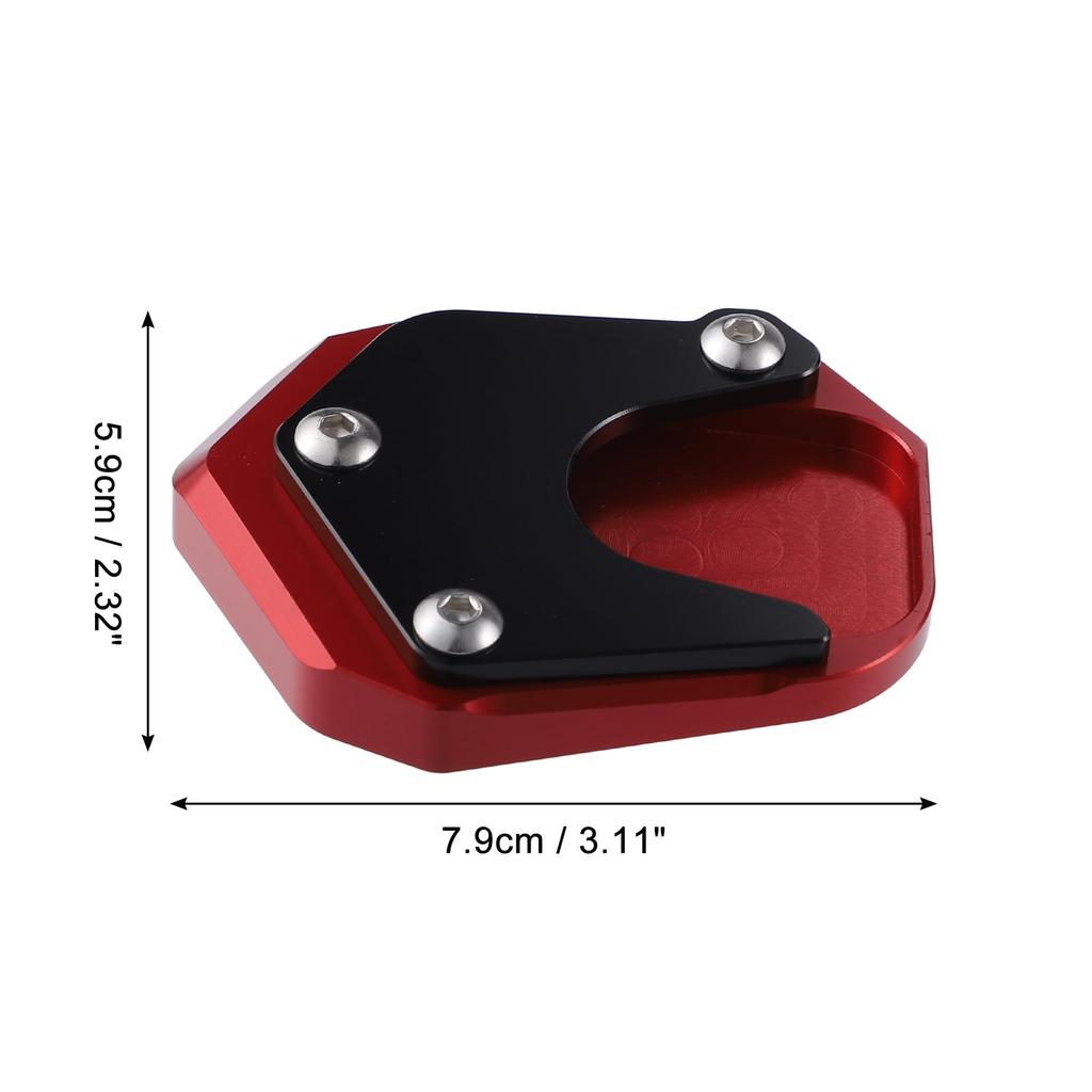 uxcell Motorcycle Kickstand Plate Pad Aluminum Alloy Compatible with Honda