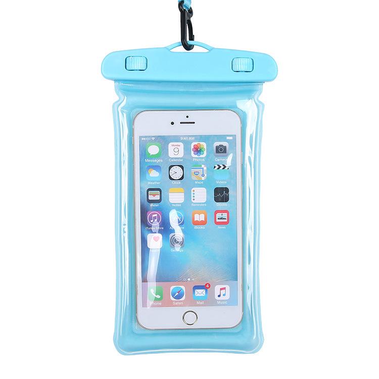Sac étanche pour téléphone à écran tactile pour la natation, la plongée et le rafting - Étui auto-scellant et transparent