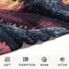 Furious Dragons  Print Flannel Blanket, High quality Comfortable for All Seasons, Home Decor, Warmth and Comfort