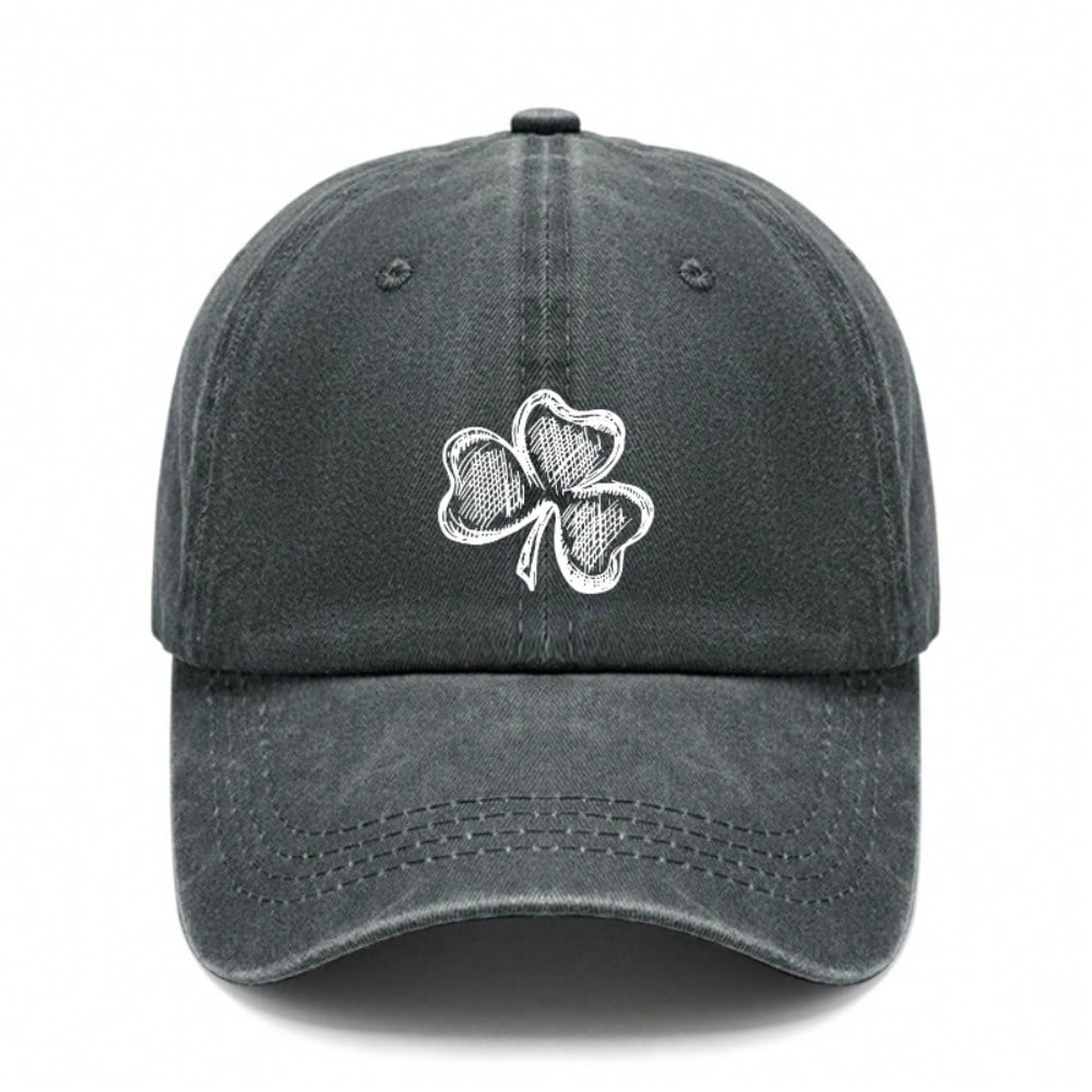 [Clover Baseball Cap] St Patricks Day Print Polyester Adjustable Breathable Casual Outdoor Sports Dad Hat For Men Women