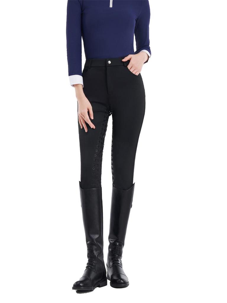 Unisex Vollsilikon Reithose - Hochelastisch, Feuchtigkeitstransportierend, Schnelltrocknend