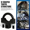 1 PC Car Steering Wheel Inner Ball Head Rudder Wrench, U-shaped Tooth Pressure Non-slip Structure Metal Rocker Arm Detach Installation Tool, Vehicle