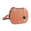 Woman Fashion Handle Bag with Adjustable Straps Cute Animal Pendant Decorations PU Leather Shoulder Bag Deep Yellow