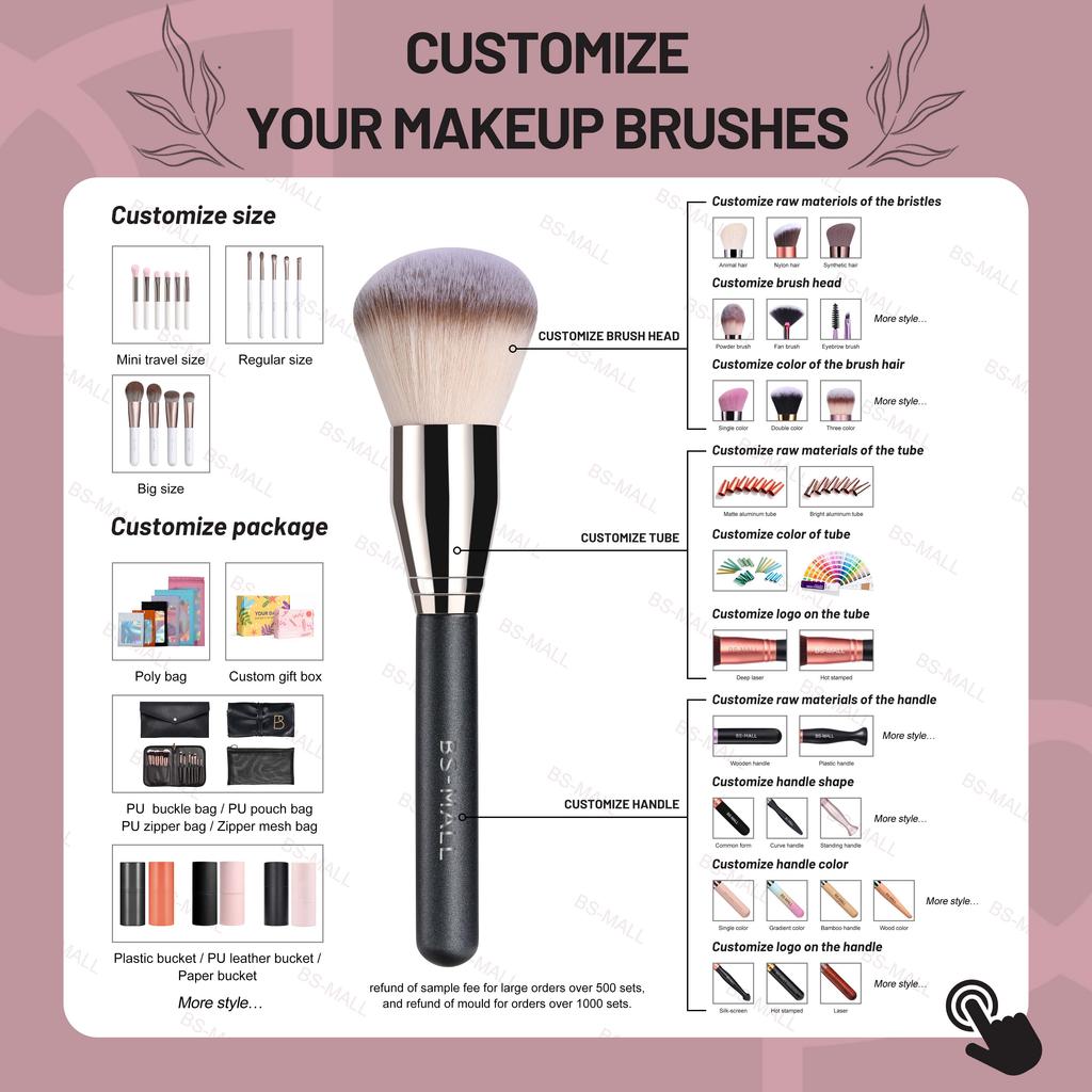 Hot Sale Bsmall Brushes Makeup 14pcs Synthetic Makeup Brushes Custom logo Vegan Face Cosmetic Brushes Makeup Set