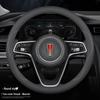 Genuine Leather Steering Wheel Cover for Hongqi H5, HS5, H6, HS3, H9, HS7, HS6, HQ9, EQM5, and O5