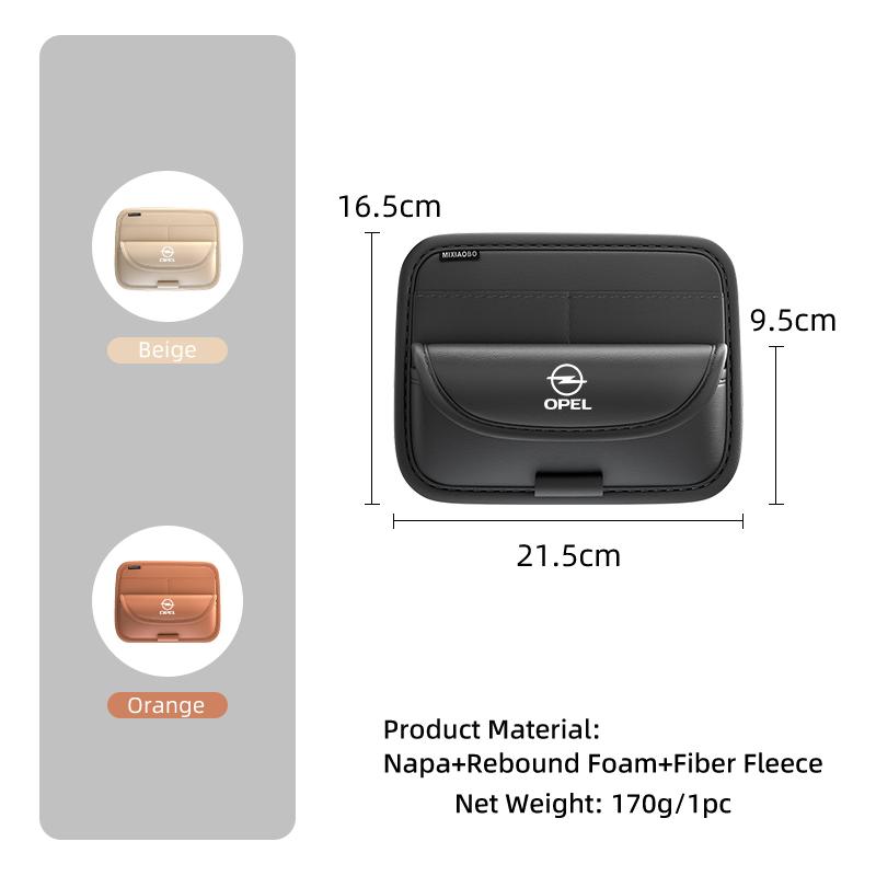 AAAYR1 Universal Car Sun Visor Clip Credit Card Storage Bag Accessories For Opel Corsa Astra Insignia Vectra Zafira Meriva Mokka Grand