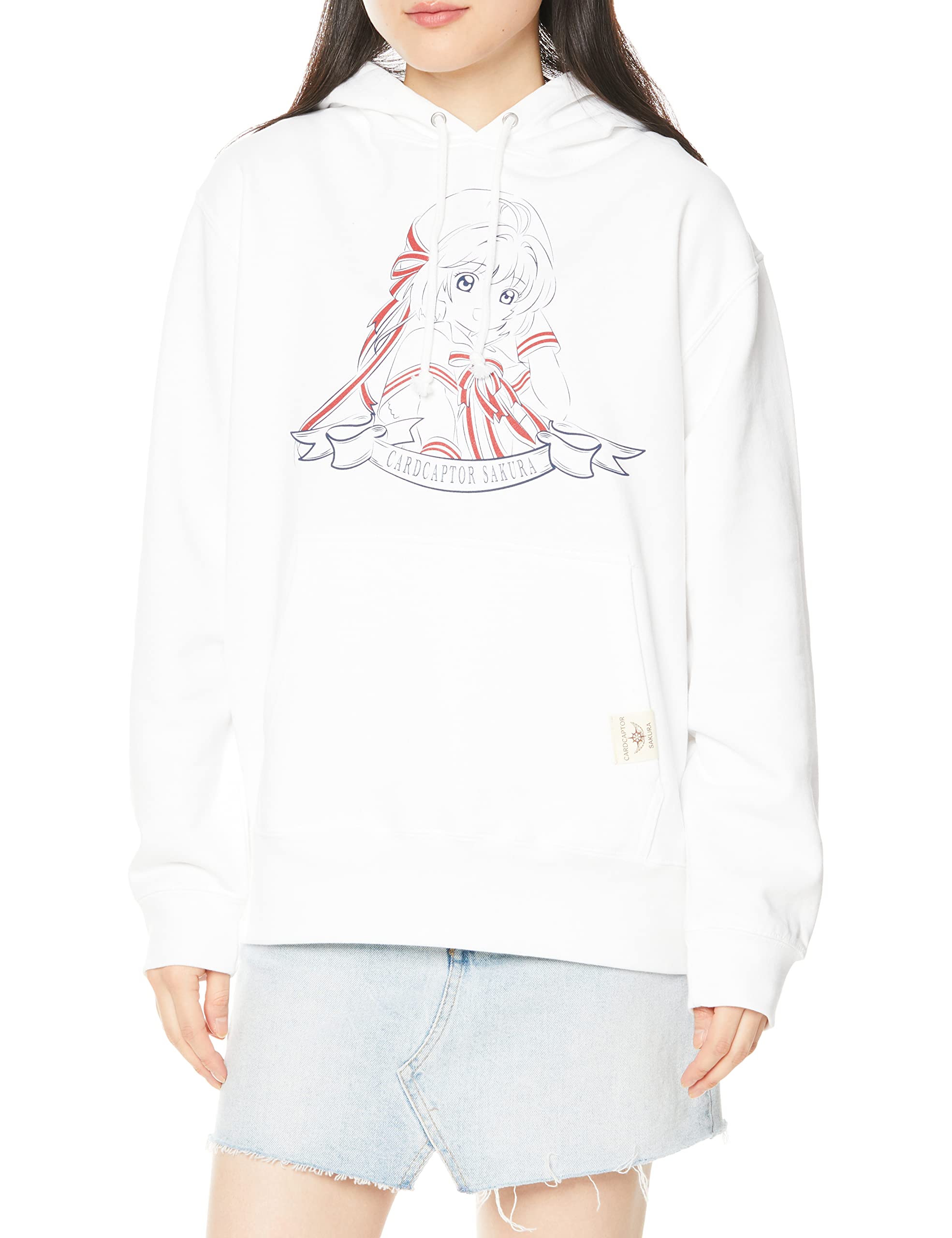 

[Character] Cardcaptor Sakura Women s Hooded Sweatshirt, White