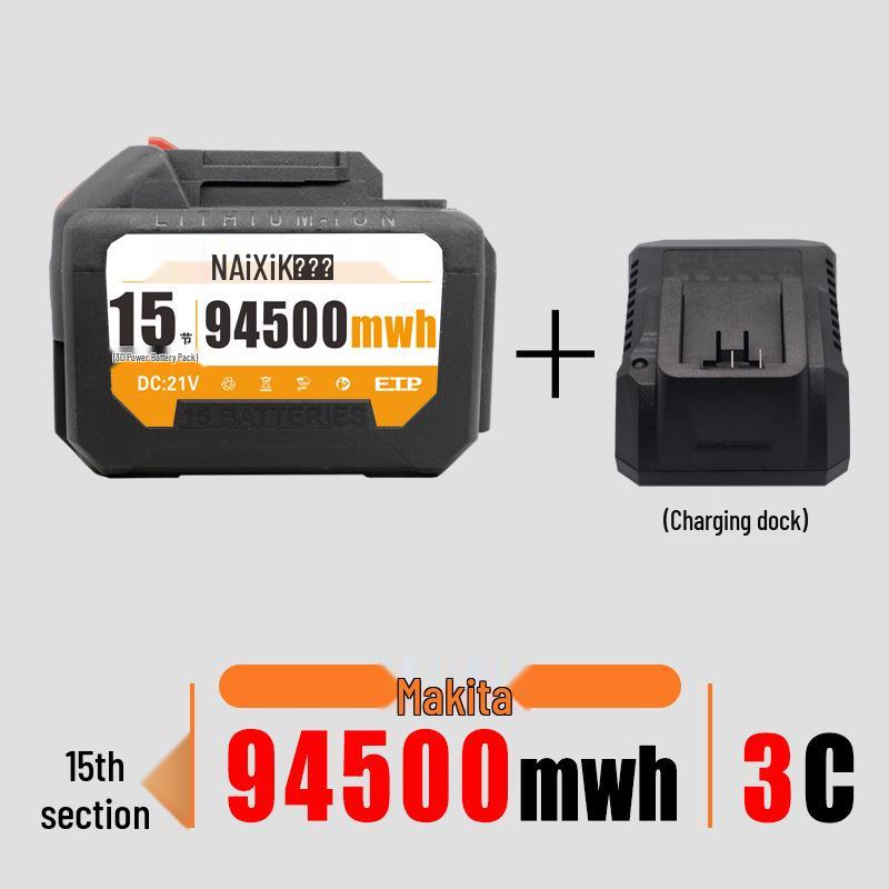 21V Electric Wrench Battery Compatible with Dayi Makita-Style Tools, Angle Grinder, Chainsaw, Lithium Battery
