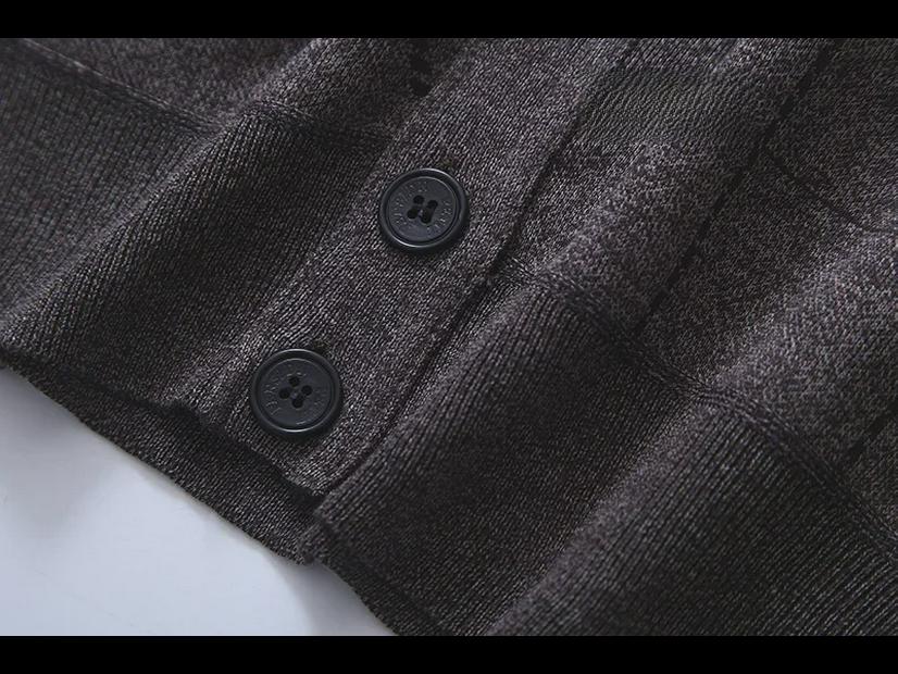 Herren Frühling und Herbst Plus Samt Strickjacke für Mittelalte und Ältere