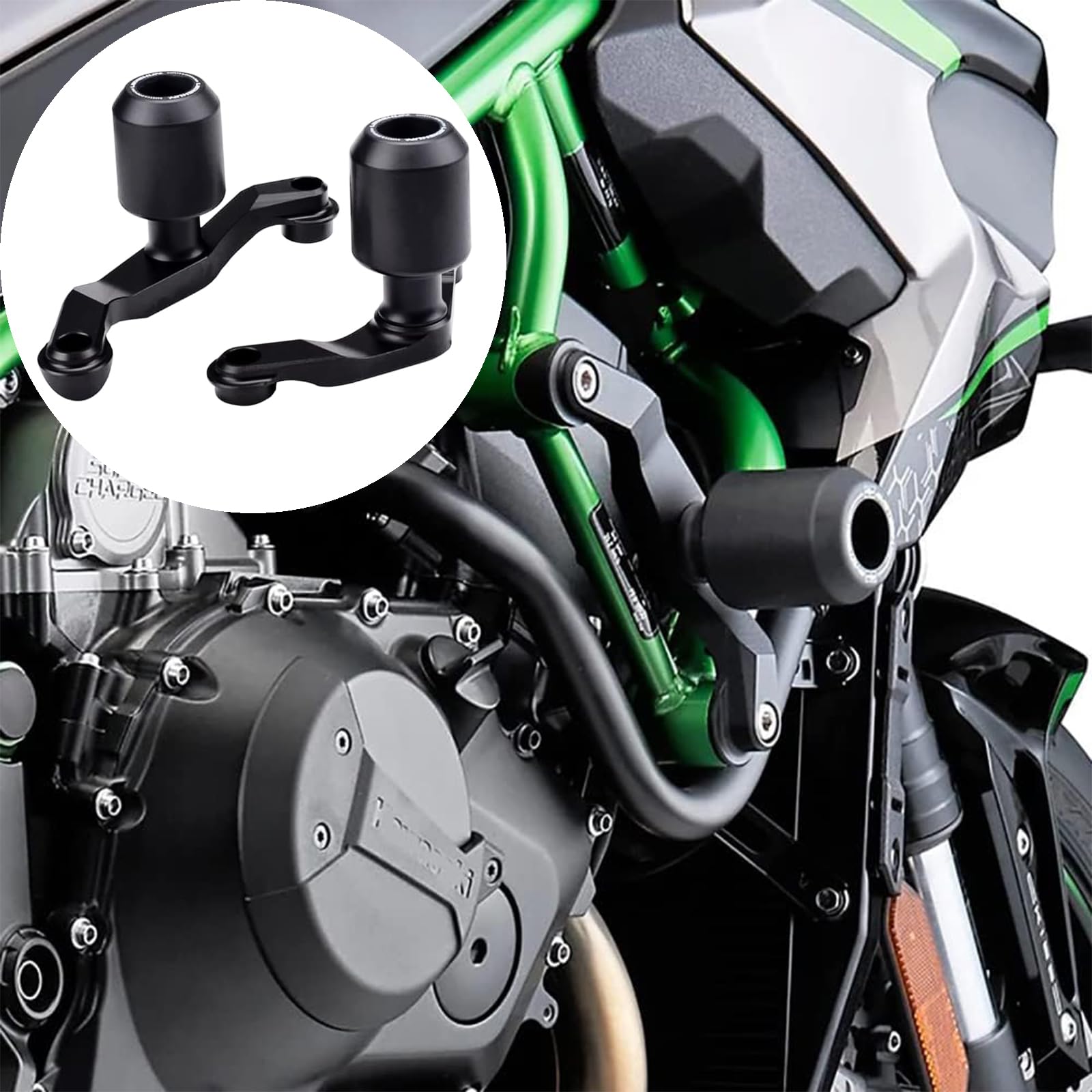 

Motorcycle Frame Sliders and Engine Sliders for Kawasaki ZH2/SE (2020-2023)