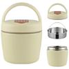 Portable 1.2L Vacuum Insulated Lunch Pot with Folding Spoon