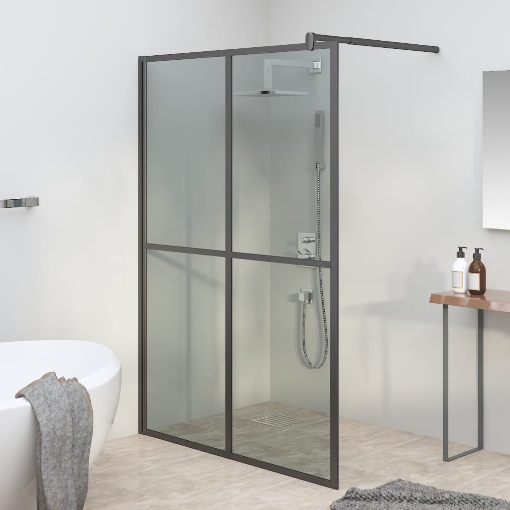 Walk In Shower Screen for Walk In Shower 140 X 195 Cm Dark Safety Glass