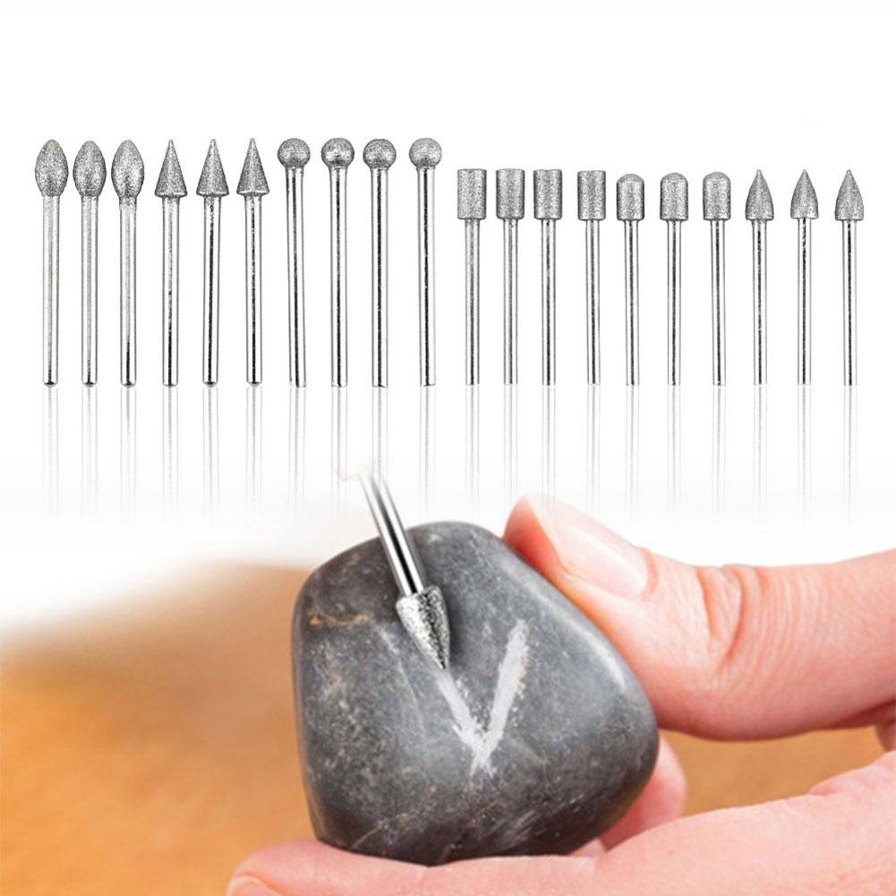 Polishing Tools Carving Rotary Tools 20-Piece Grinding Set Compatible With Rotary Tools Efficient Grinding Performance