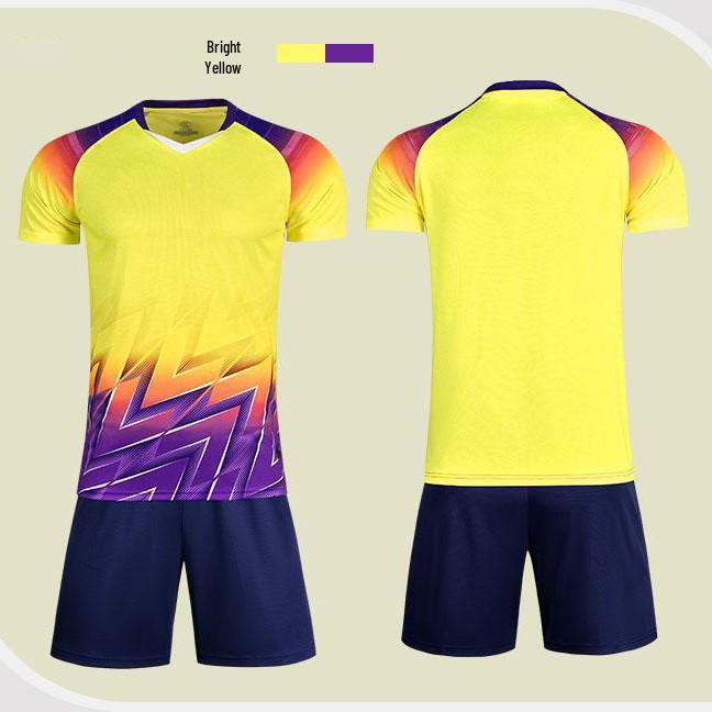 Men's Quick-Dry Football Jersey Set with Number Print for Adults and Kids