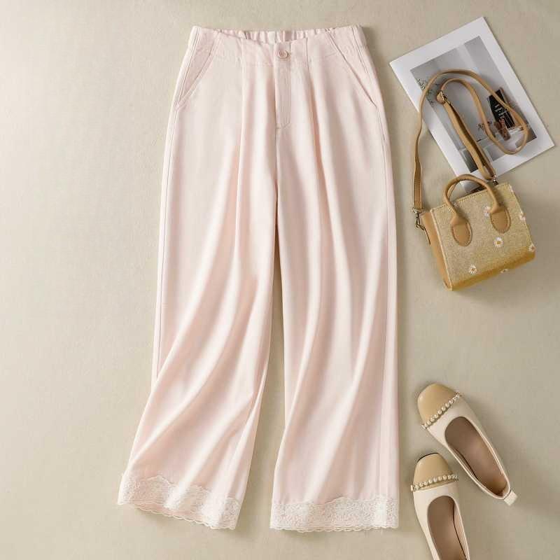 Women s Travel Stretch Cotton Pants M розовый