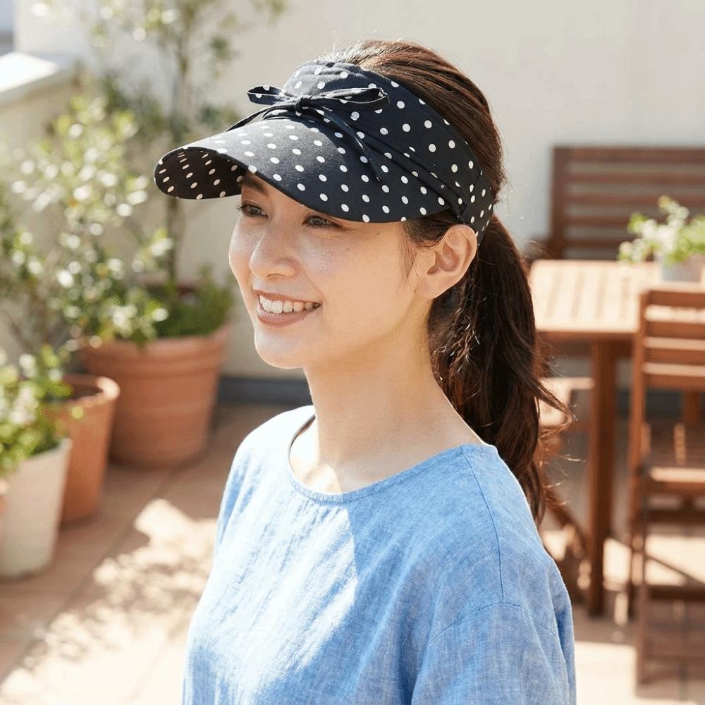 Wide Brim Sun Hat Bow Decor Duckbill Cap Sweet Beach Hat  Cycling