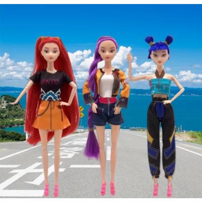 Demon Hunters Rumi Mira Zoey Doll Toy Kpop Demon Hunters Doll and Clothes Doll Girl Dress Up Fans Collect Party Christmas Gifts
