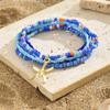 Colorful Starfish Pendant Rice Beads Beaded Anklet for Women Summer Fashion Multi-layer Bracelet Anklet Bohemian Leg Jewelry