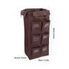 Cleaning Bag 6 Pockets Large Capacity Oxford Cloth Leakproof Laundry Hamper For Housekeeping Trolley Replacement Janitorial Cart