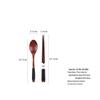 Japanese Korean Wooden Spoon & Chopsticks Set - Portable Tableware for Soup, Rice, and Serving.