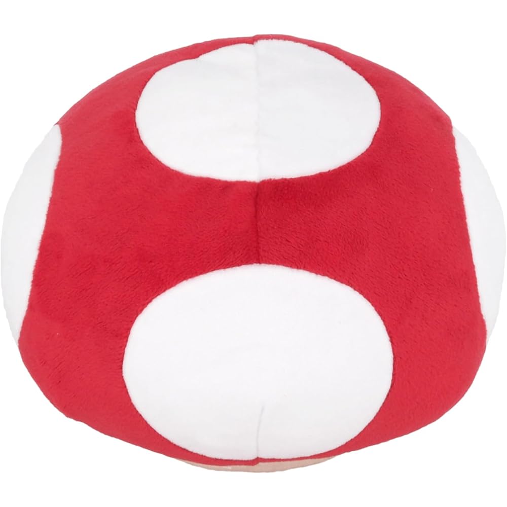 Sanei Boeki Super Mario All Star Collection Super Mushroom Plush Toy 18.5x16.5x15.5cm