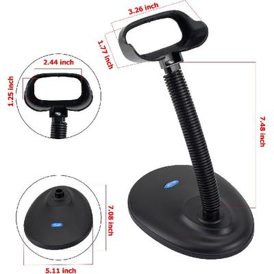 NETUM Adjustable Barcode Scanner Stand Hands Free Barcode Scanning Bar-Code Reader Cradle Holder Adjustable Goose Neck Stand for NT-1698W NT1698LY