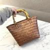 Large Capacity Handmade Rattan Straw Handbag: Woven Picnic & Souvenir Basket