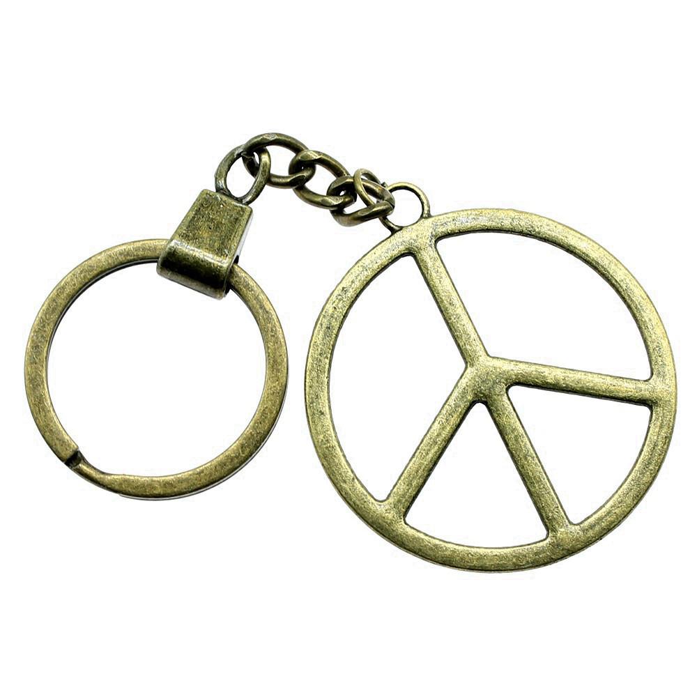 The Flower Of Life Keychain Craft Jewelry Victory Symbol Key Ring 30mm