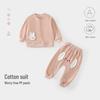 Autumn Baby Cartoon Top & Pants Two-Piece Set - Kids' Cardigan and PP Pants