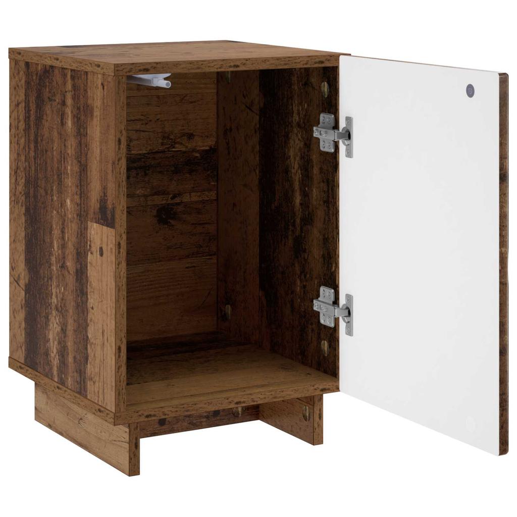 Nightstand 2 pcs. Reclaimed Wood 33.5 x 34.5 x 50 cm Engineered Wood