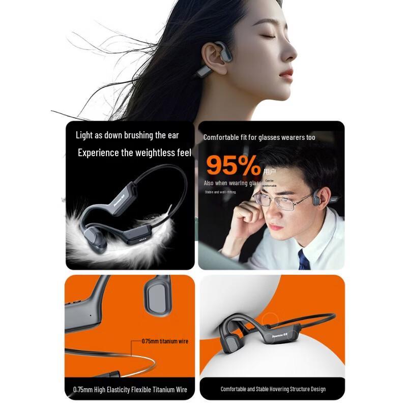 Newmine BC-F3 Bone Conduction Sports Bluetooth Earphones