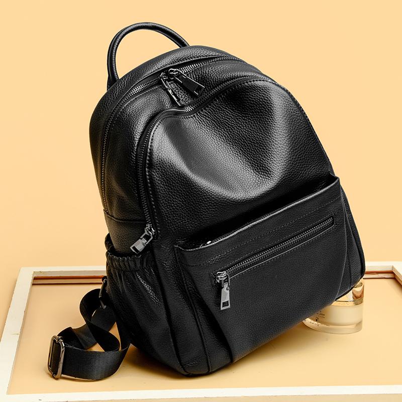 Zaini in Vera Pelle da Donna Borse a Spalla di Grande Capacità Zaini da Viaggio per Adolescenti Borse di Design