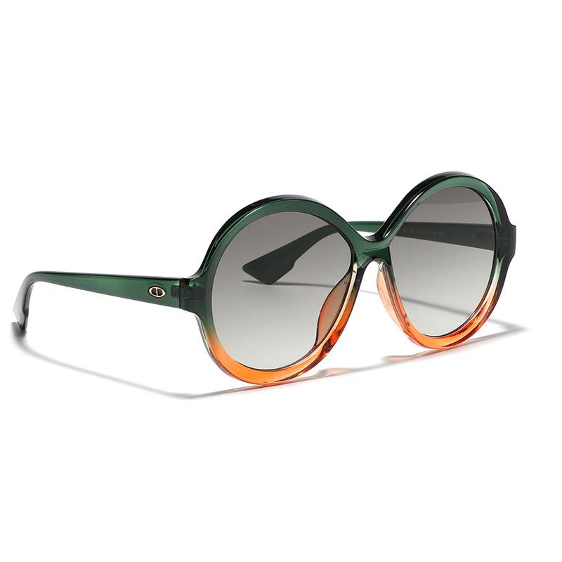 Glasses Big Round Frame Sunglasses Male Trend Personalized Street Shot Sunglasses Female Sweet Cool Glasses