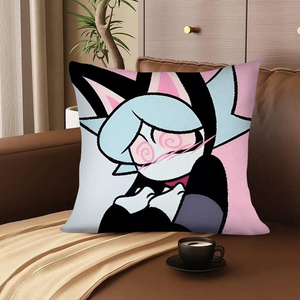 1Pc Psychocuties Pillow Case Fashion Square Pillowcase Bedroom Sofa Room Ins Decoration Leisure