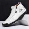 New Winter Handmade Leather Men Boots Outdoor Zipper Design Sneakers Man Breathable Casual Leather Shoes Men Ankle Boots Slip On