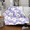 1pc Hawaiian-floral-pattern Blanket Warm, Cozy, And Soft, Suitable for Sofas, Beds, Cars, And Office Use.Perfect for Camping And Travel, Making It a G