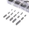 140 Pcs 0.31-1.18'' Parallel Drive Shaft Keys Round Ended Feather for Key Assortment Set for Shaft Type Fastening Connec