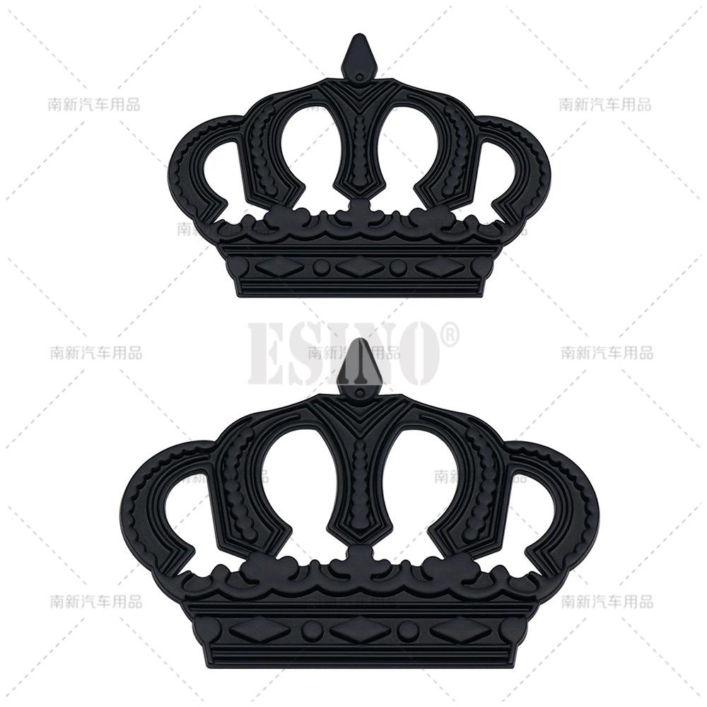 Car Styling 3D Crown Decorative Metal Alloy RearTrunk Fender Adhesive Badge Body Tailgate Displaceme Emblem