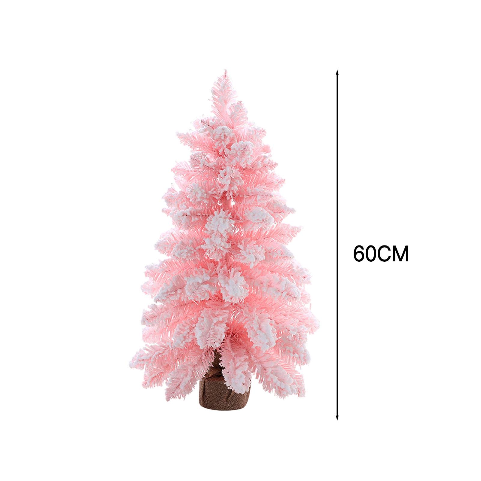 

30см/45см/60см Розовая Рождественская Елка Искусственная Мини Настольная Рождественская Елка для Дома Вечеринки DIY Украшение Новогодний Подарок Navidad 2025